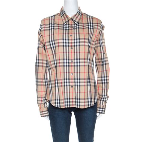 burberry check cotton|burberry nova check shirt.